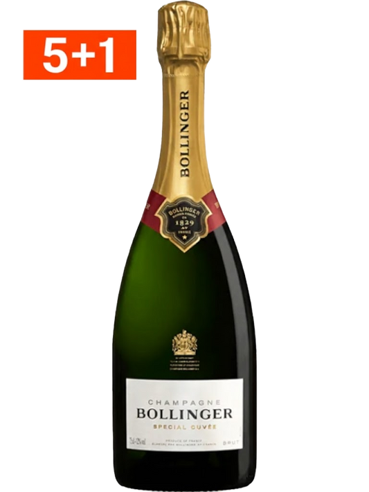 Champagne Bollinger Spécial Cuvée 5 + 1 OFFERTE